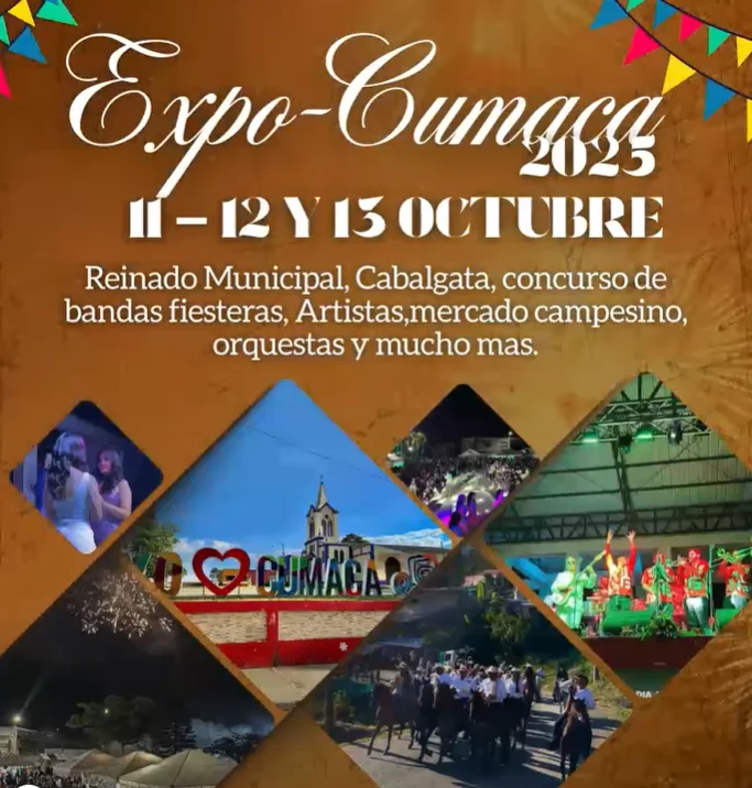 EXPOCUMACA 2025: Un fin de semana de tradiciones, reinado y grandes orquestas en Cumaca