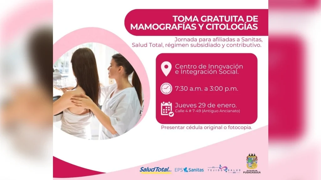 Jornada de salud preventiva en Fusagasugá: Exámenes gratuitos para mujeres
