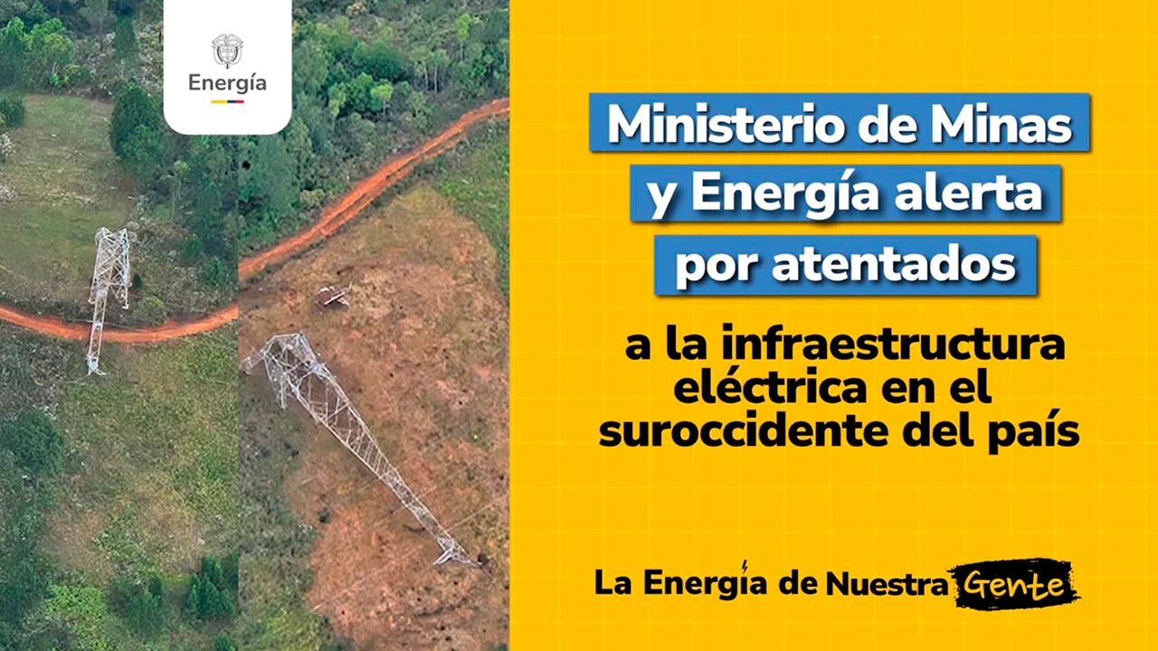 Gobierno refuerza protección de la red eléctrica en el suroccidente tras ataques en el Cauca